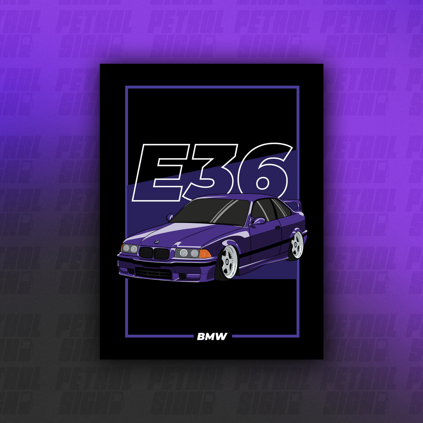 PetrolSign E36 poster